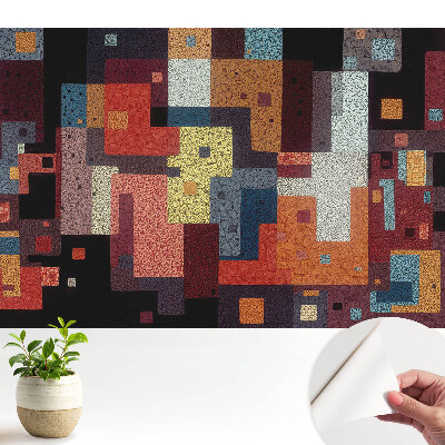 Luxusná tapeta s farebnou geometrickou abstrakciou