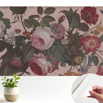 Tapeta Kvety a motýle, harmónia prírody