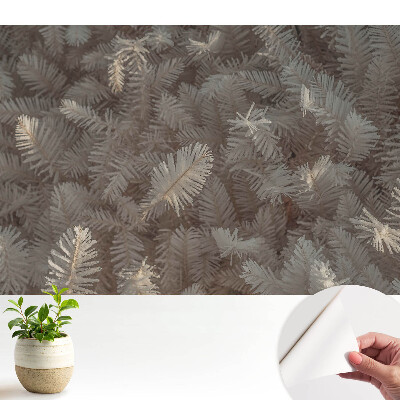 Tapety na stenu samolepiace Námraza na rastlinách a jemná žiara