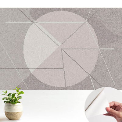 Luxusná tapeta s geometrickou abstrakciou v tlmených farbách