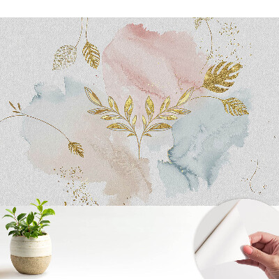 Tapeta Pastelové listy jemnosti elegancie