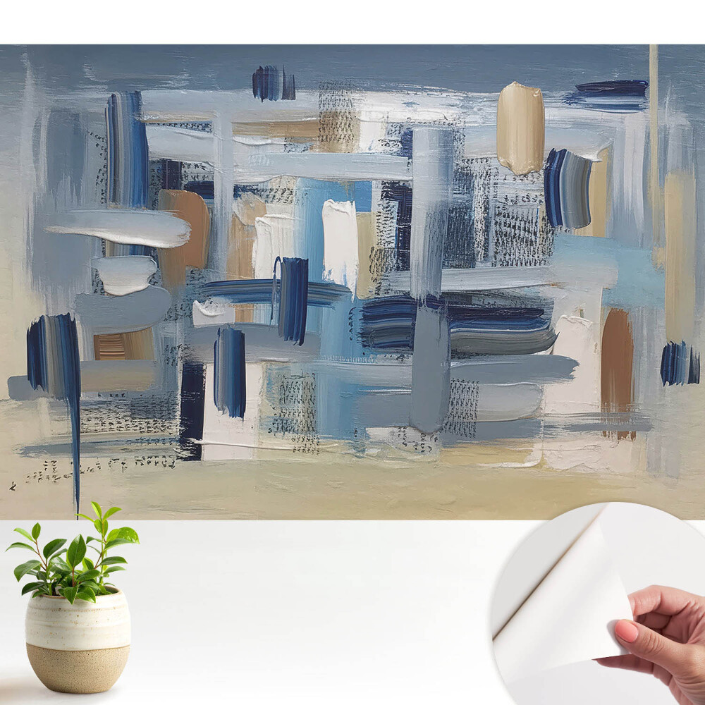 Luxusná tapeta Abstraktné farebné zloženie štetcom