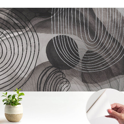 Tapeta Geometrické kontrastné čiary sivej