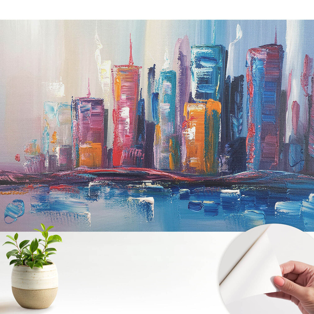 Luxusná tapeta Mestská abstrakcia farieb