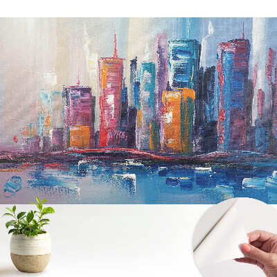 Luxusná tapeta Mestská abstrakcia farieb