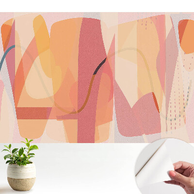 Tapeta do obývačky s abstraktným motívom farieb a tvarov