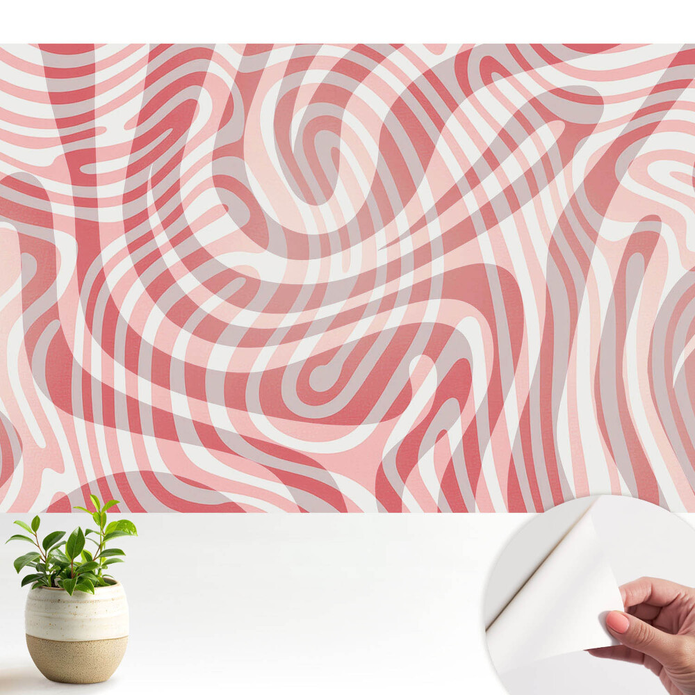 Tapety na stenu samolepiace Abstraktné kontrastné vlny