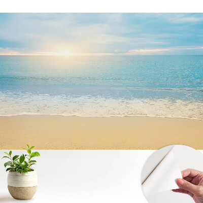 Tapeta Slnečná ranná pláž, harmónia mora