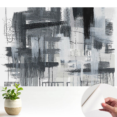 Tapeta s monochromatickou abstrakciou ťahov