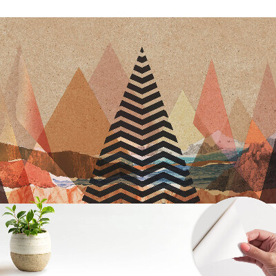 Luxusná tapeta Abstraktné trojuholníky vyvažujú harmóniu