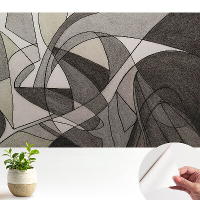 Tapety na stenu samolepiace Abstraktný chaos foriem a línií