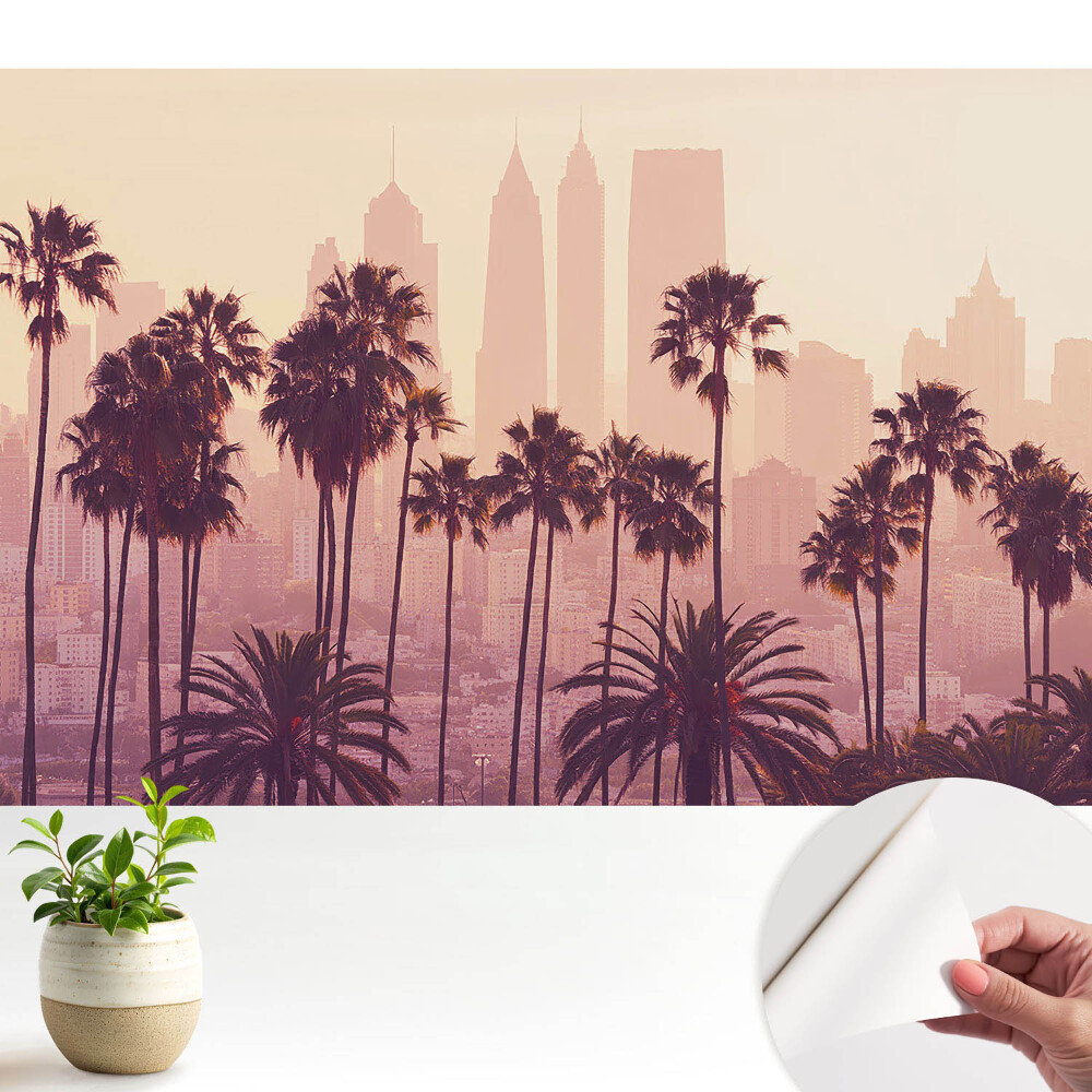 Luxusná tapeta Atmosférické palmy pri západe slnka