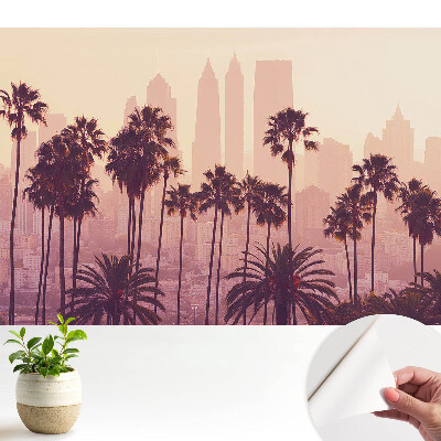 Luxusná tapeta Atmosférické palmy pri západe slnka