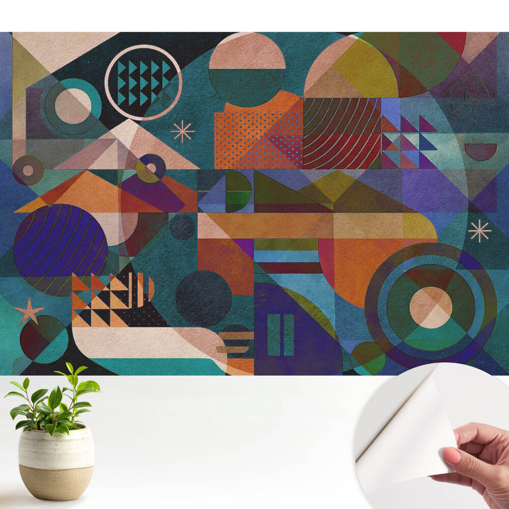 Tapeta Farebná geometrická abstrakcia