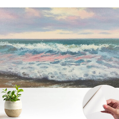 Tapeta Morské vlny v pastelových farbách