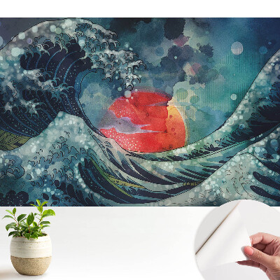 Luxusná tapeta Búrková vlna s motívom malebnosti živlov