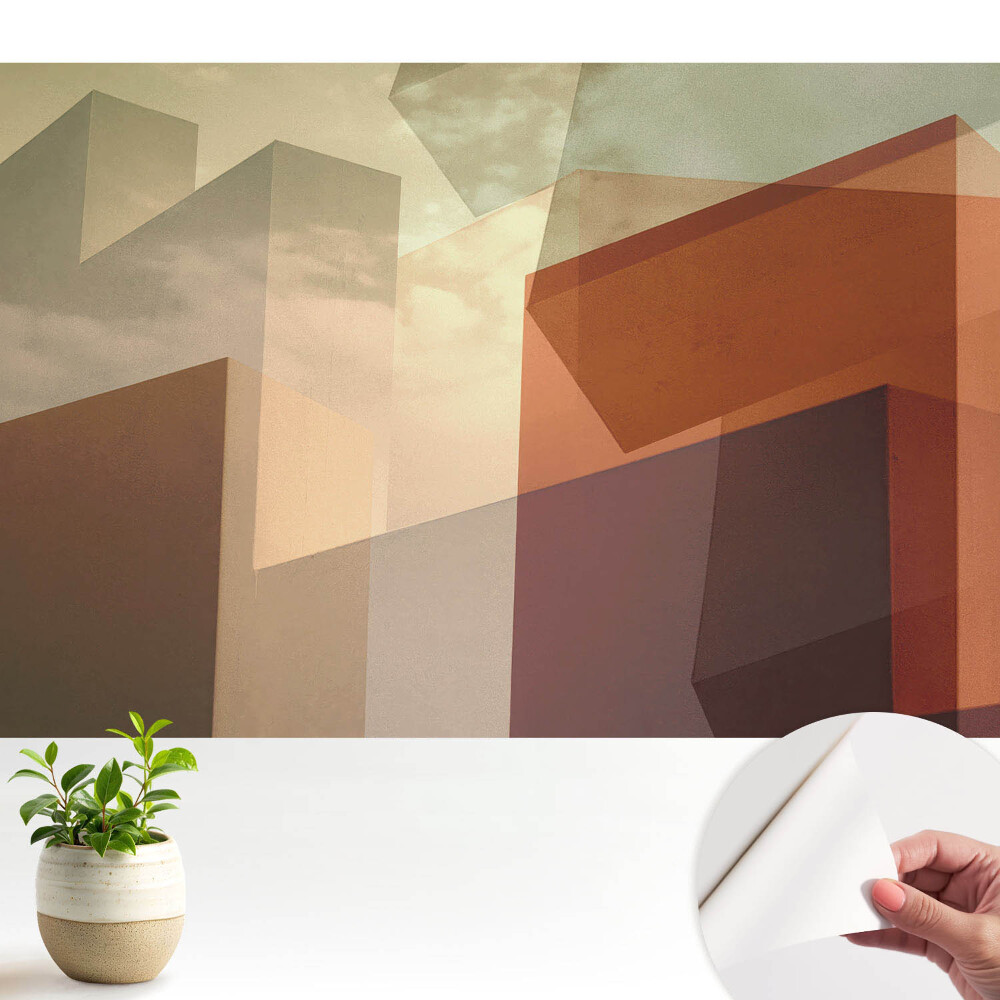 Luxusná tapeta Geometrické tvary proti oblohe