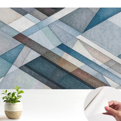 Tapeta s elegantným geometrickým vzorom v harmónii farieb