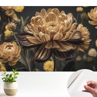 Tapeta s motívom kvetov v klasickom štýle