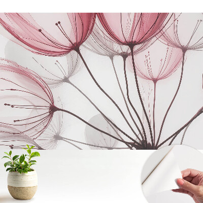 Tapeta s motívom éterických kvetov v elegantnej lúke