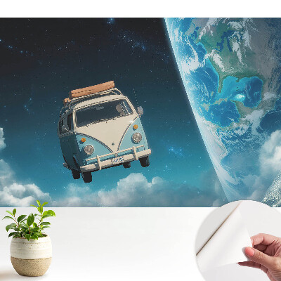 Tapety na stenu samolepiace s motívom vesmírneho výletu v karavane