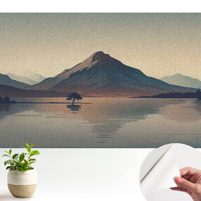 Luxusná tapeta s motívom horskej panorámy a harmóniou vody