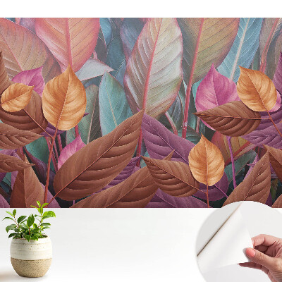 Tapeta do obývačky Farby listov sú elegantné a harmonické.