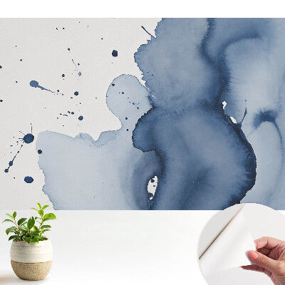 Tapeta do obývačky s dynamickým akcentom a efektom maľovaného moridla