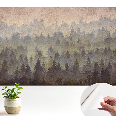 Luxusná tapeta Atmosférické lesy zahalené v hmle