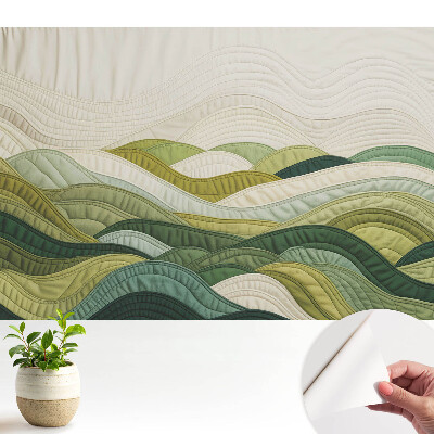 Tapeta do obývačky s motívom harmonických látkových kopcov