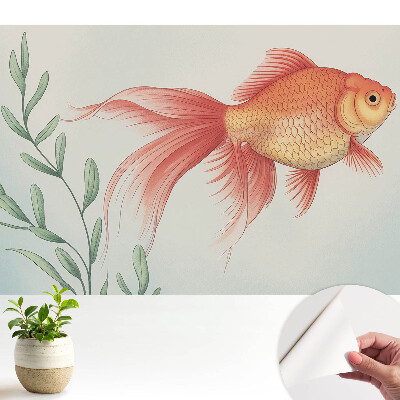 Tapety na stenu samolepiace Elegantná ryba medzi vodnou zeleňou