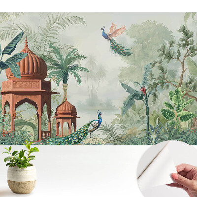 Luxusná tapeta s motívom exotickej záhrady evokujúca pokoj a čaro