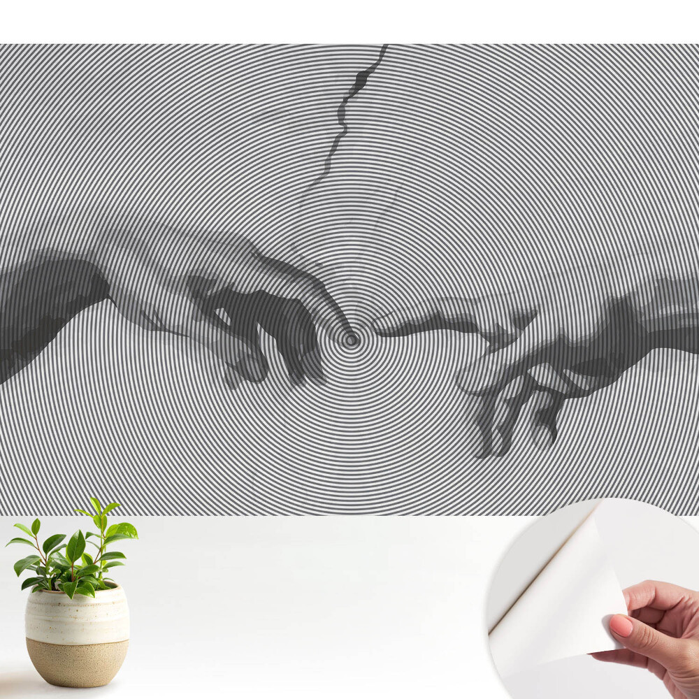 Tapeta Ruky v sústredných líniách