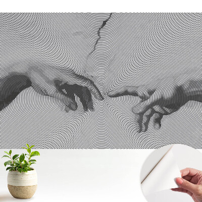 Tapeta Ruky v sústredných líniách