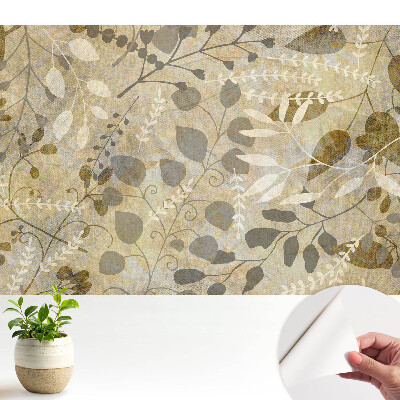 Tapety na stenu samolepiace Rastlinné vzory vytvárajú útulnú atmosféru