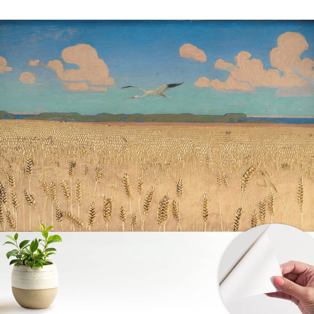 Tapety na stenu samolepiace Pšeničné pole pod oblohou