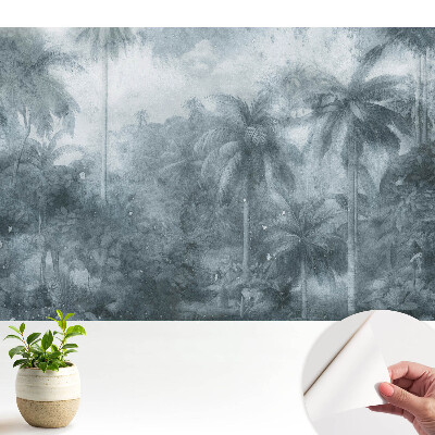 Tapeta do obývačky Exotická džungľa v klasickom štýle