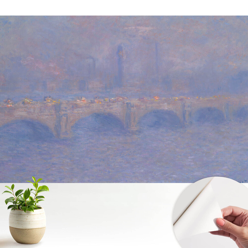 Tapeta Impresionistický nostalgický hmlistý most