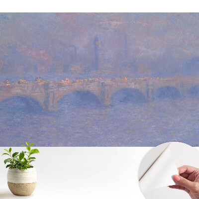 Tapeta s impresionistickým nostalgickým motívom hmlistého mosta