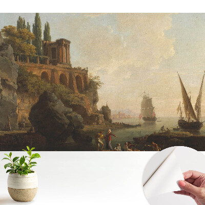 Tapeta do obývačky Klasické krajiny plachetníc pobrežie