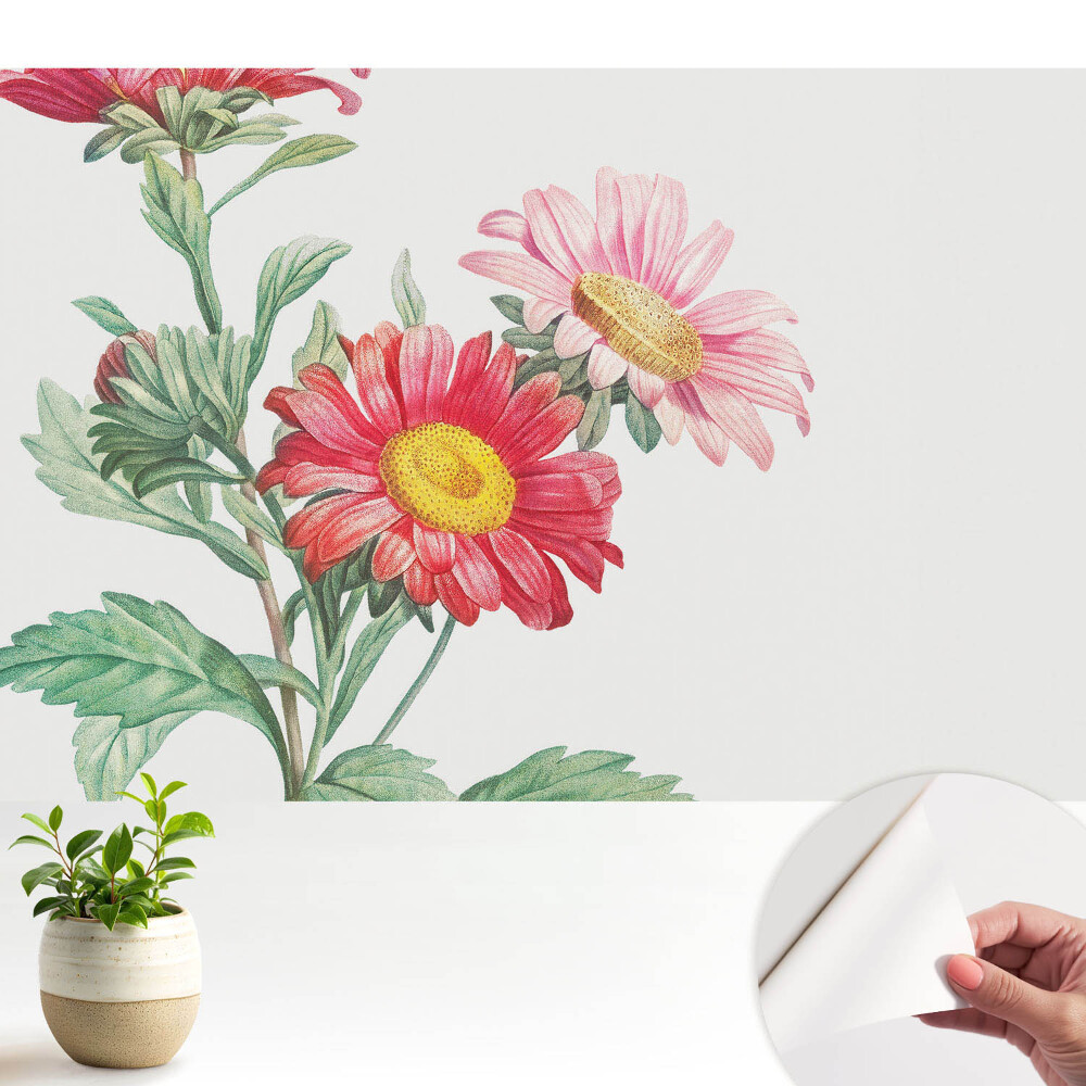 Tapety na stenu samolepiace Jemné kvetinové motívy v klasickom štýle