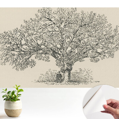 Luxusná tapeta Štylizovaný strom, príroda, klasická harmónia