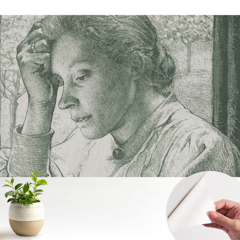 Tapeta Portrét ženy v zamyslení