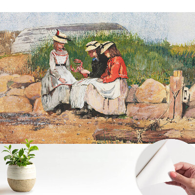 Samolepiace tapety na stenu s motívom intímneho stretnutia na pláži