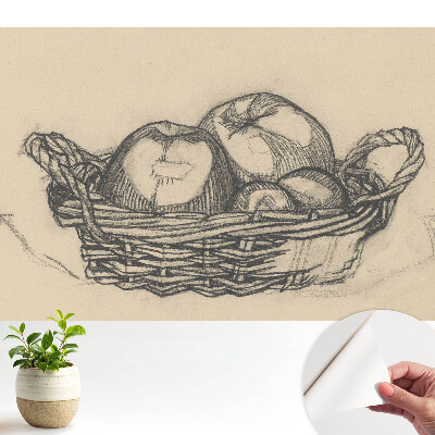 Tapeta s klasickým vzorom ovocného koša