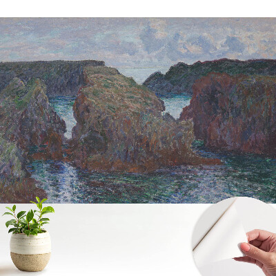 Tapeta do obývačky Malebné skalnaté pobrežie, impresionizmus