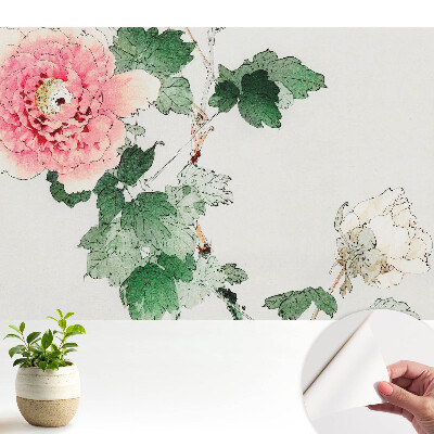 Tapeta na stenu samolepiaca s jemným kvetinovým vzorom v klasickom štýle