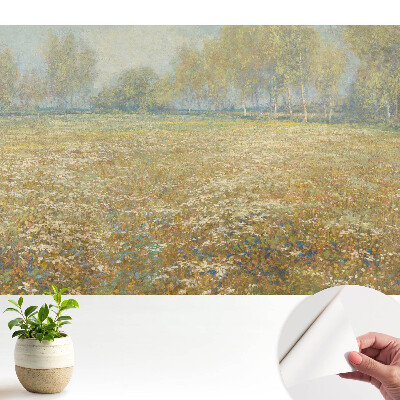 Tapeta Kvetinová krajina pri lese