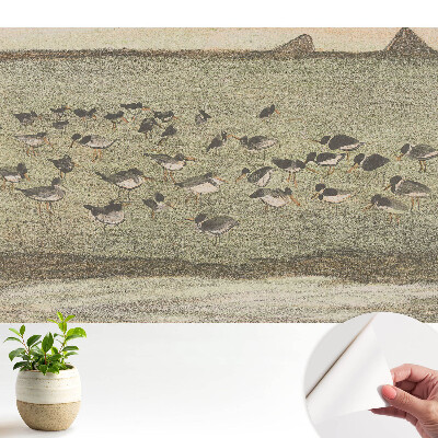 Luxusná tapeta Vtáky na lúke v harmonickom zložení