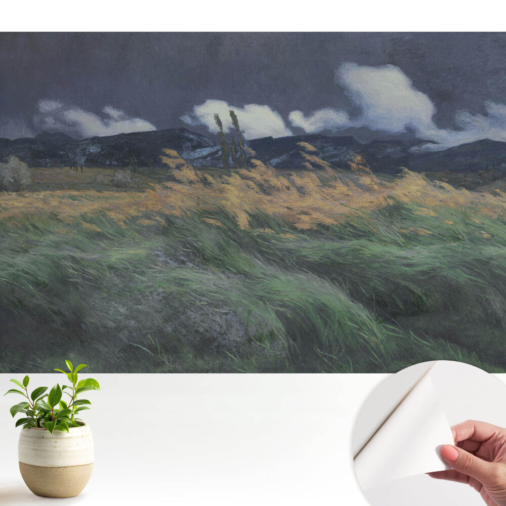 Tapeta do obývačky Krajina s oblakmi a vetrom